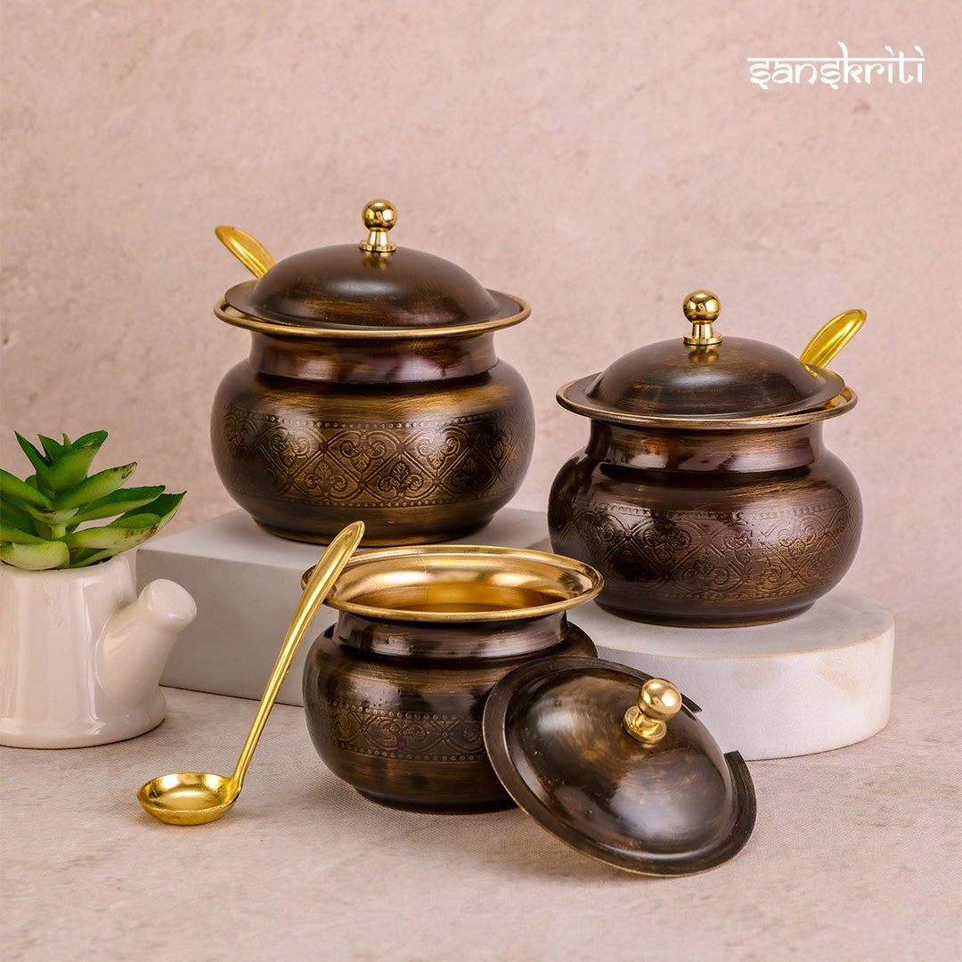Brass Classic Ghee Pot