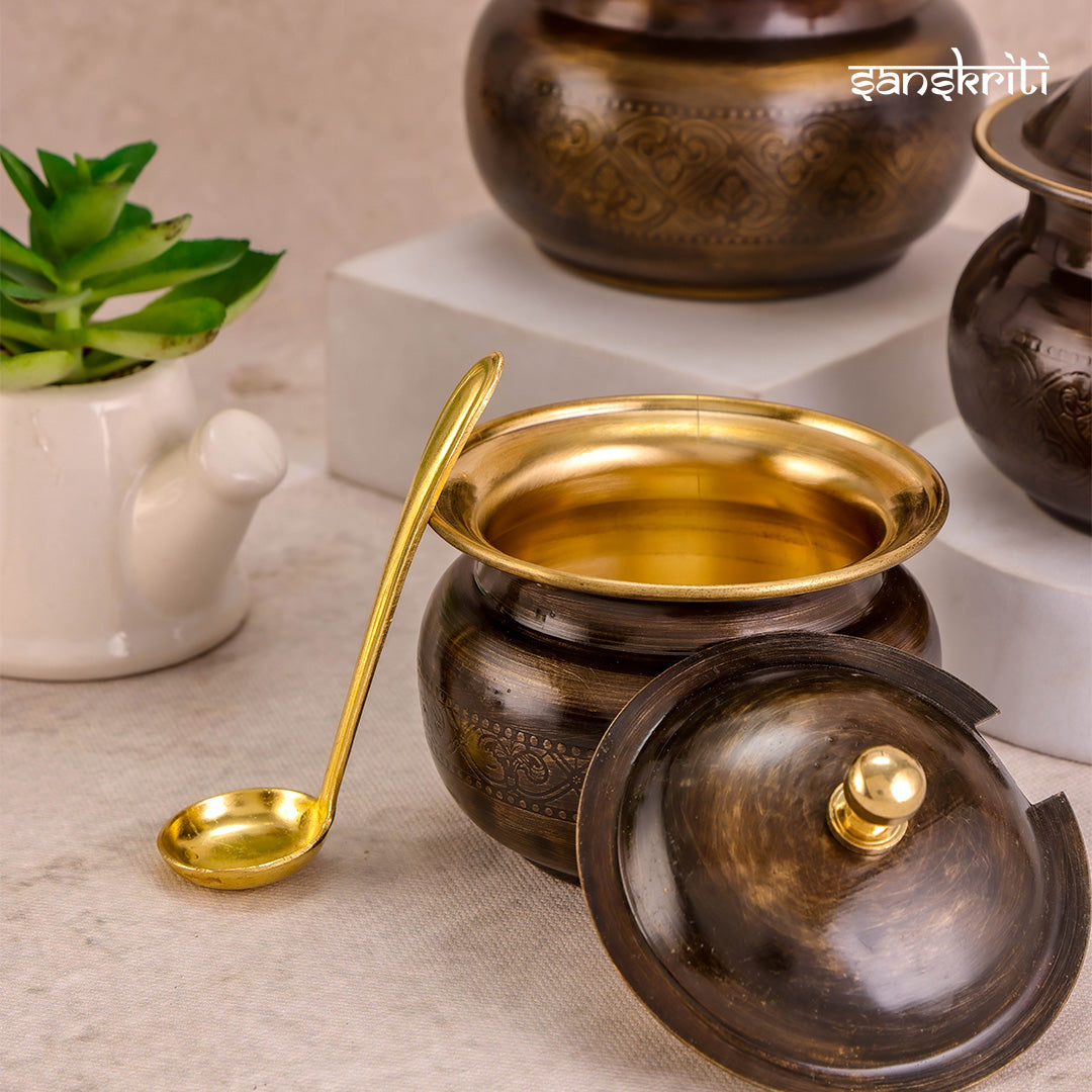 Brass Classic Ghee Pot