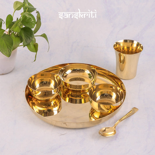 Brass Dinner Set