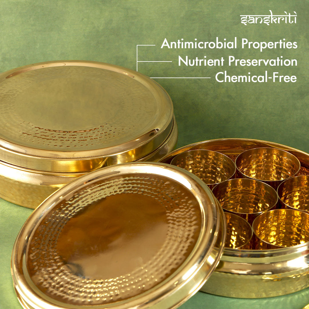 Brass Masala Box