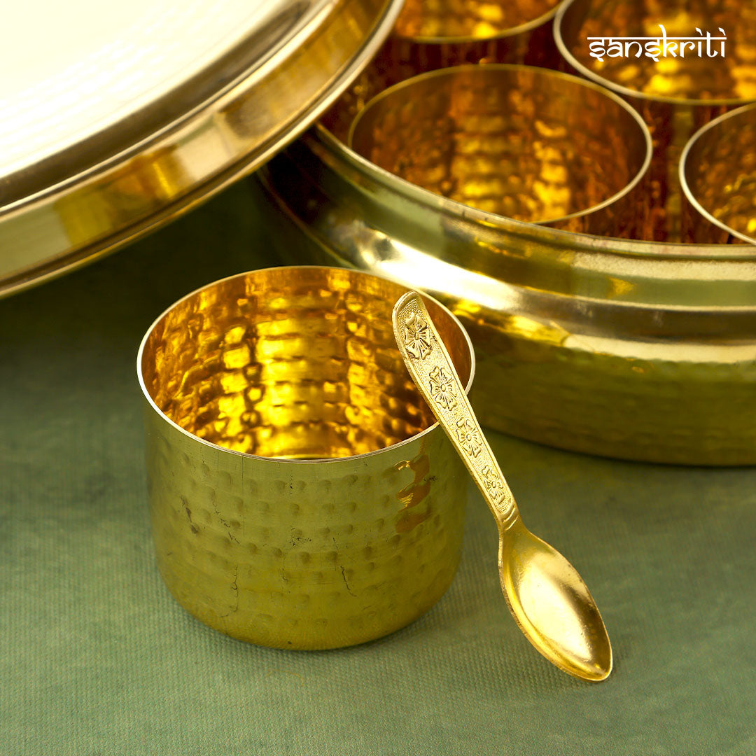 Brass Masala Box