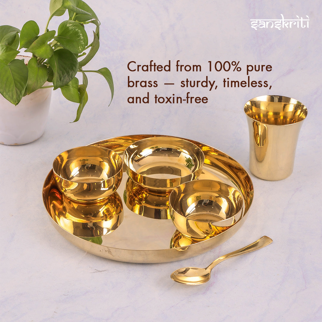Brass Dinner Set