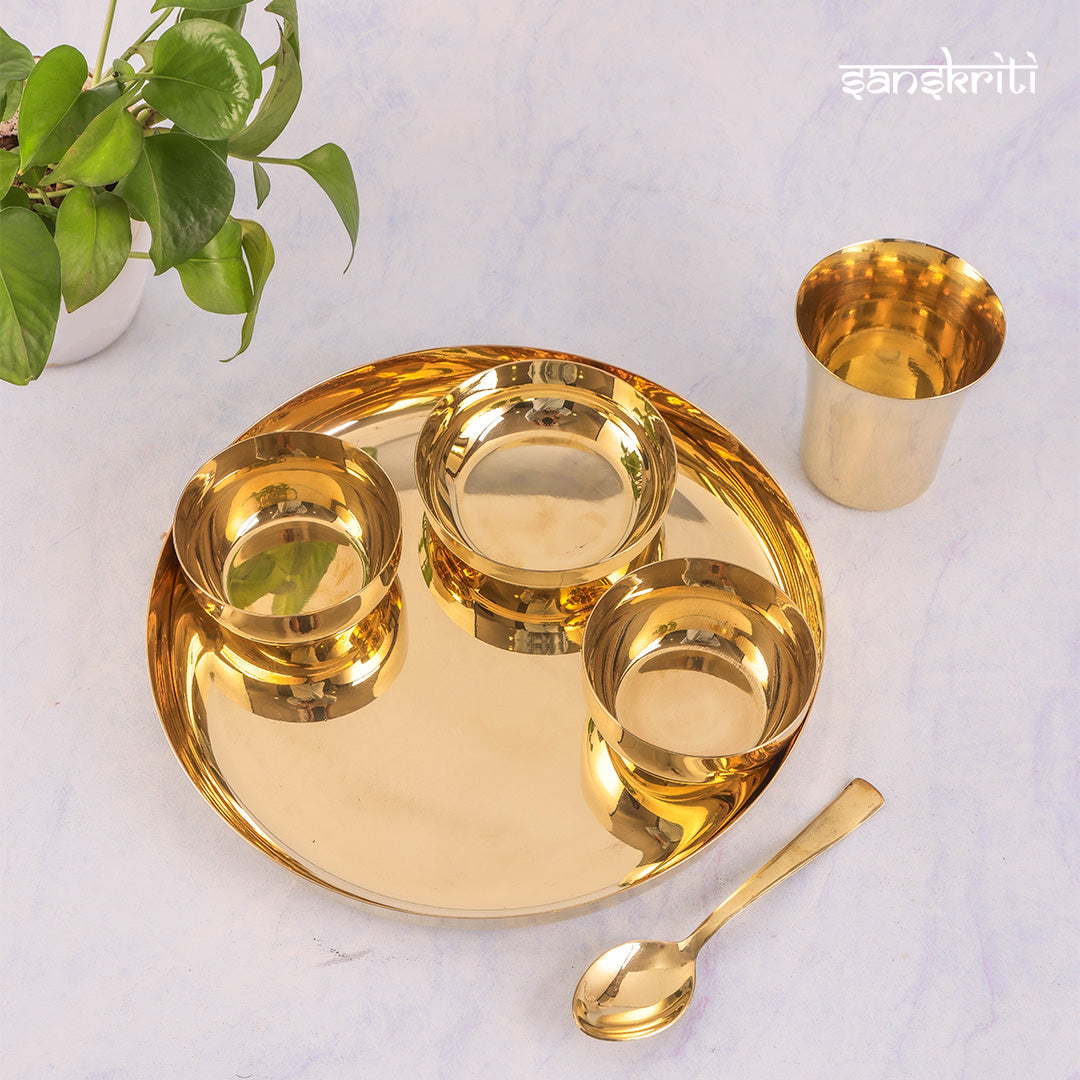 Brass Dinner Set