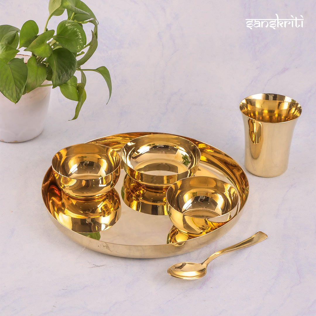Brass Dinner Set
