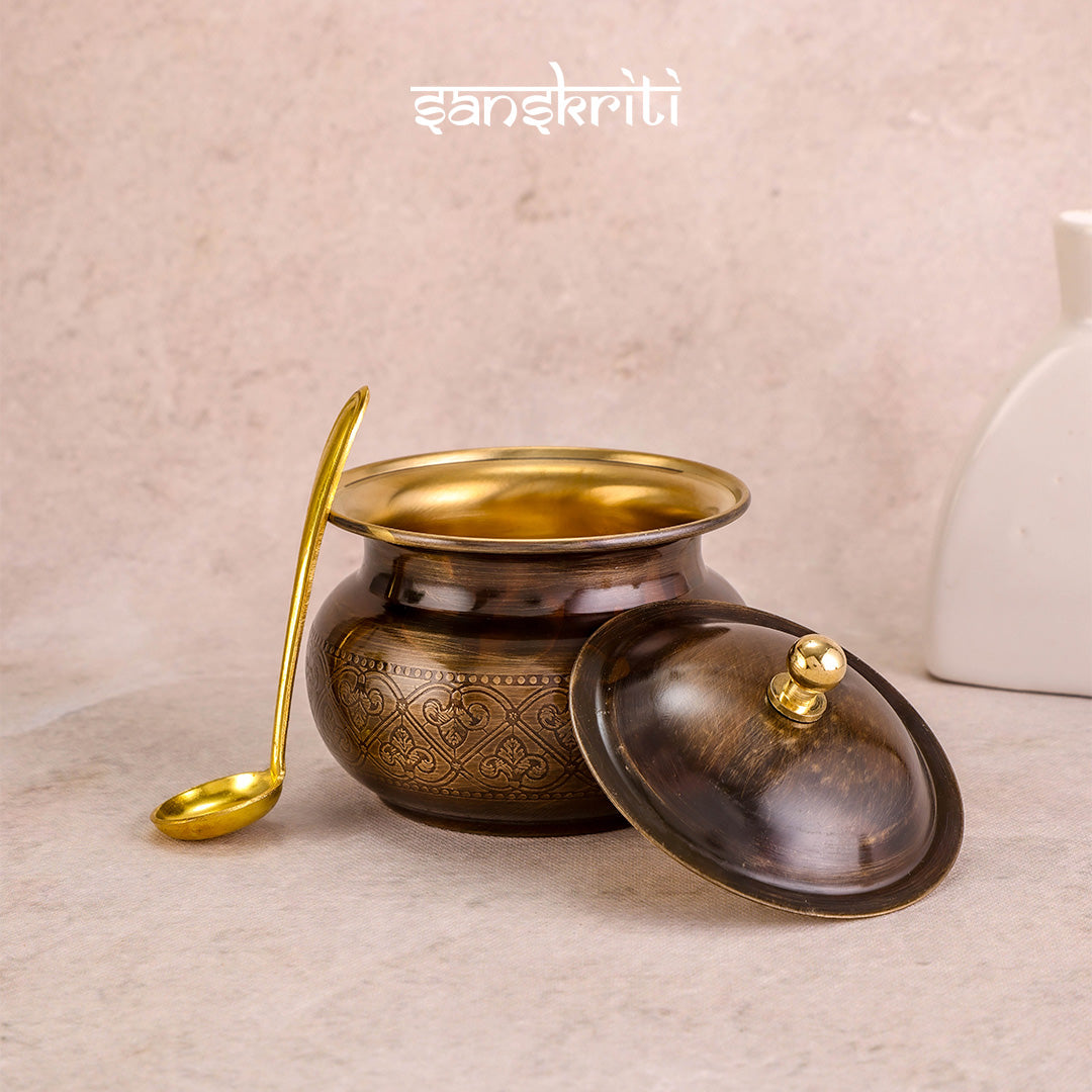 Brass Classic Ghee Pot