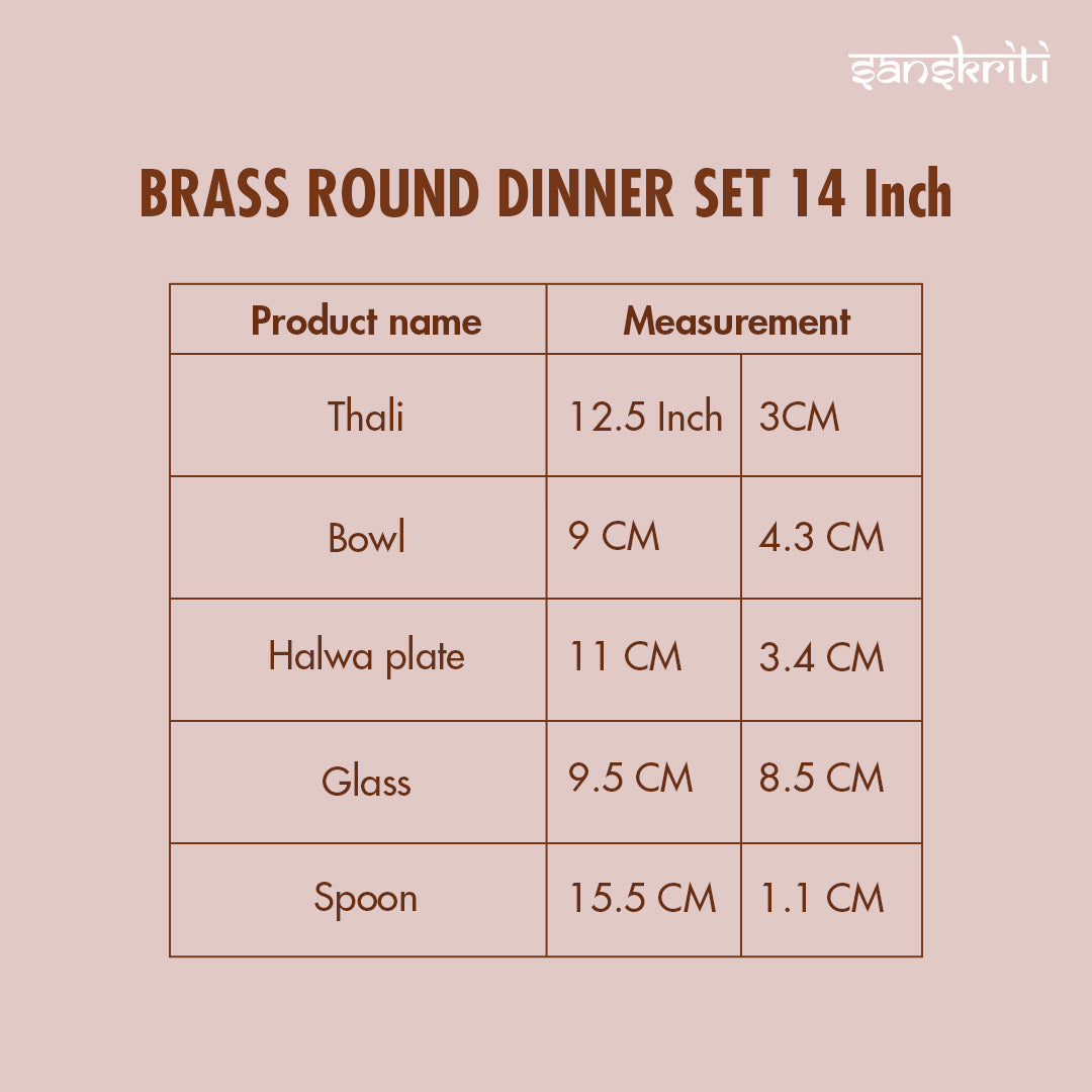 Brass Dinner Set