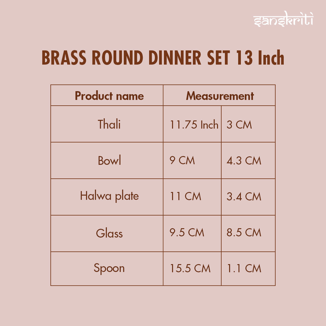 Brass Dinner Set