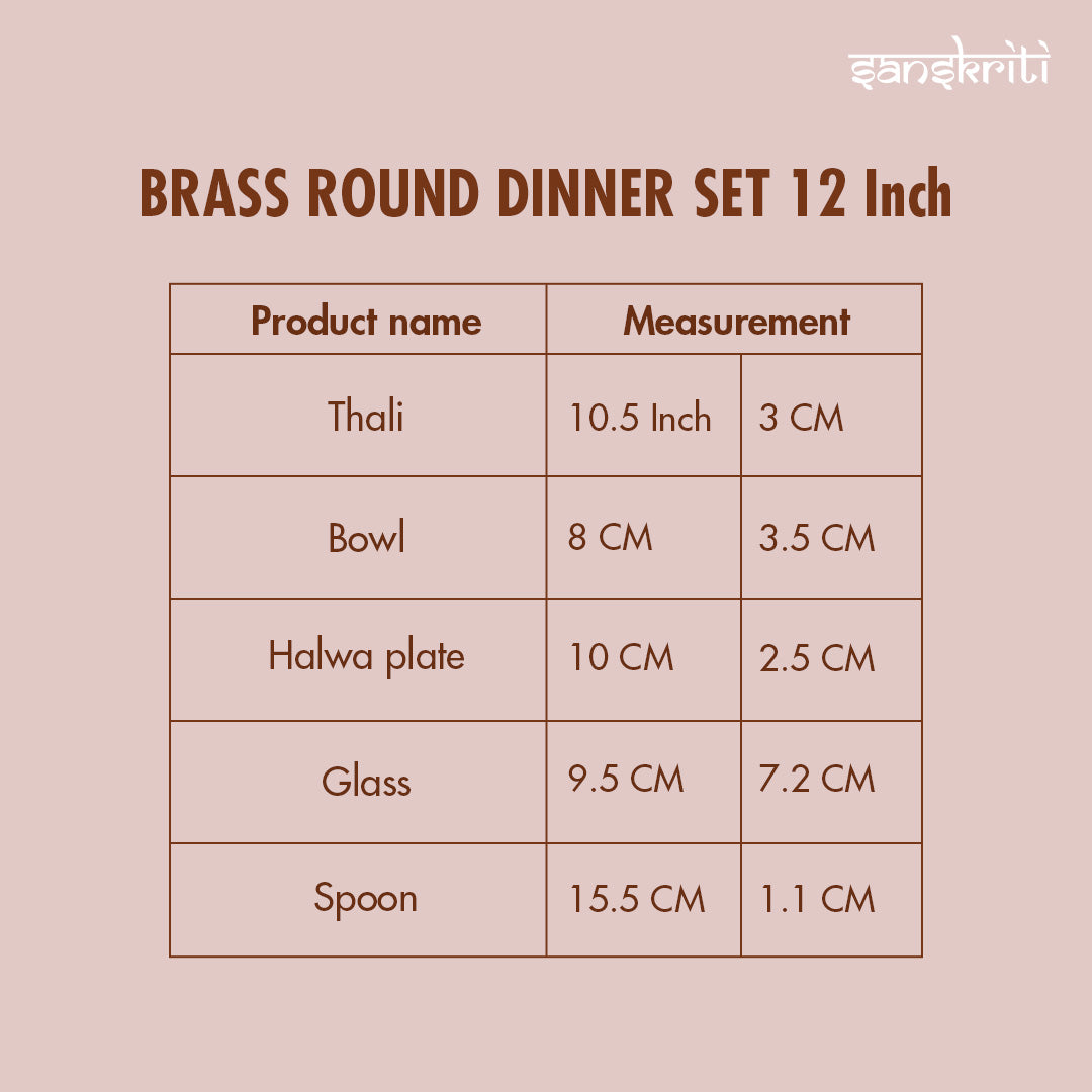 Brass Dinner Set