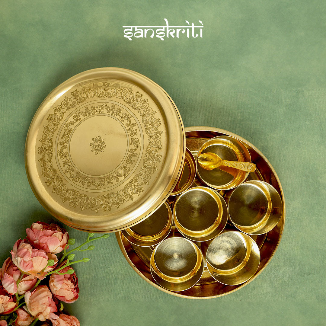 Brass Masala Box